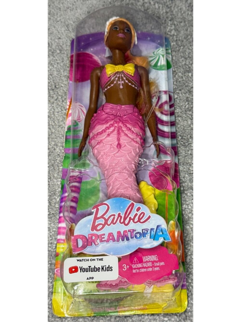 2017 Dreamtopia Barbie Doll African-American Siren Mermaid / Mattel FJC91 NEW